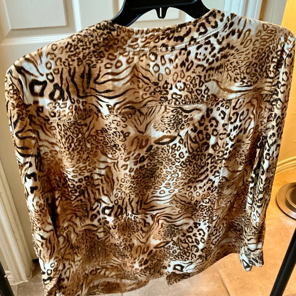 Ruby Rd. Plus Size Animal Print Jacket - Picture 3 of 3